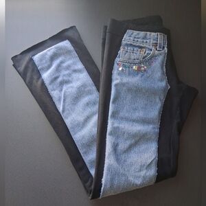 Bejeweled By Susan Fixel Vintage Upcycled Rhinestone Levis Pants Large